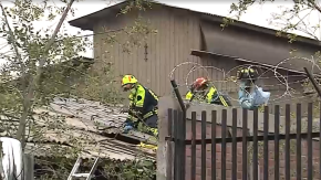 Encuentran a persona muerta en techo de una casa en Quilicura