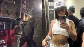 VIDEO | El momento de la detención de Flor de Rap en Ñuñoa VIDEO | El momento de la detención de Flor de Rap en Ñuñoa