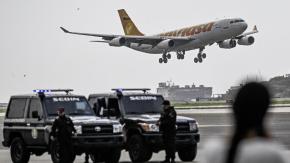 Avión de Maduro viajó a la frontera con Brasil en medio de la escalada de la tensión con Estados Unidos Avión de Maduro viajó a la frontera con Brasil en medio de la escalada de la tensión con Estados Unidos