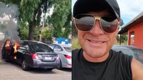 Auto en el que viajaba Junior Playboy se incendió: “El monóxido de carbono era muy fuerte” Auto en el que viajaba Junior Playboy se incendió: “El monóxido de carbono era muy fuerte”
