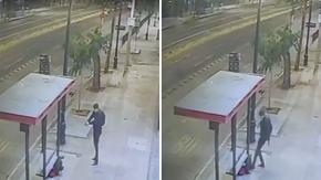 Lo intentó asaltar: Captan momento exacto en que PDI balea a delincuente en centro de Santiago