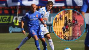 Incidentes en el Santa Laura: hinchas de Universidad de Chile se intentan cambiar de sector y se enfrentan con guardias Incidentes en el Santa Laura: hinchas de Universidad de Chile se intentan cambiar de sector y se enfrentan con guardias