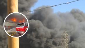 Incendio afecta a bodegas en San Bernardo y genera gran columna de humo
