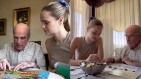 "Ahí se acuerda de ciertas cosas": Inna Moll conmueve con video junto a su abuelo con Alzheimer y revela actividades que lo ayudan