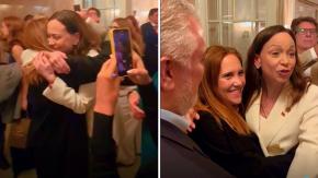 “Tu papá está con nosotros”: El encuentro entre hija del expresidente Piñera y María Corina Machado tras entrega de Premio Nobel