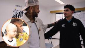 Neymar emocionó a los fanáticos del fútbol: se reencontró con niño con leucemia al que le dedicó gol en 2012