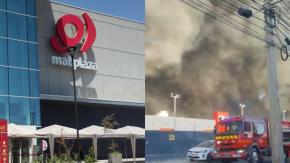 Mall Plaza Norte realizó evacuación preventiva por incendio en bodegas contiguas