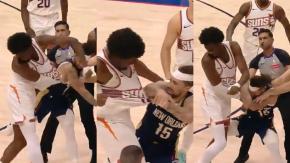 VIDEO | Escandalosa pelea a golpes en el Pelicans - Suns de la NBA entre Jose Alvarado y Mark Williams