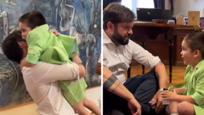 "¡Por fin te pude conocer en persona!": El encuentro entre el Presidente Boric y el niño que lloró por el término de su gobierno