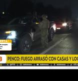 Incendios forestales: Realizan controles militares por toque de queda en Penco