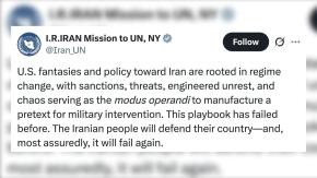 Irán acusa a EEUU de buscar un "pretexto" para una "intervención militar"