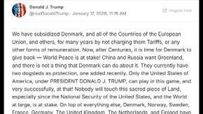 Trump amenaza con nuevos aranceles a Europa hasta que EEUU adquiera Groenlandia