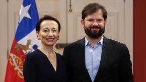 Presidente Boric recibió en La Moneda a Gloria Ana Chevesich, la nueva presidenta de la Corte Suprema