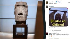 Museo Louvre publica foto de moái en exhibición y chilenos los inundan en recetas