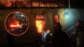 "Es un milagro": Vecina relata cómo se salvó de incendio en Santiago