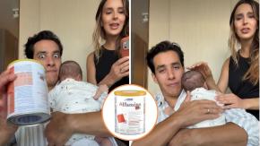 "Vómito heavy": El mal rato que pasó influencer que le dio a su hijo fórmula infantil bajo alerta del Minsal