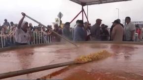 Los Vilos disfrutó de la carbonada de locos más grande de Chile