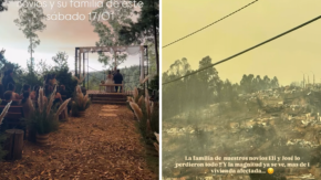Novios se estaban casando el sábado en Lirquén y deberieron evacuar por incendios: Familia quedó con lo puesto