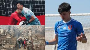 Dos futbolistas de la U pierden sus casas en incendios forestales del Ñuble y Biobío