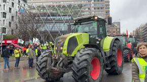 Los agricultores españoles toman Madrid contra el acuerdo UE-Mercosur