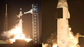 Tripulación internacional despega rumbo a la Estación Espacial Internacional