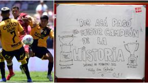 "Feliz San Valentín": El burlesco mensaje que Coquimbo Unido dejó en el camarín tras vencer a La Serena