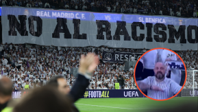"Tenemos que dejar de ser tan tontos": Expulsan a hincha del Real Madrid que hizo saludo nazi en partido de Champions