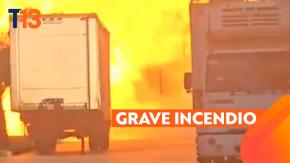 Impactantes imágenes de la explosión e incendio en Renca