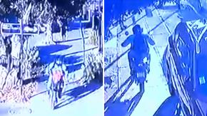 En la vereda y a alta velocidad: Revelan video del motochorro que atropelló a adulta mayor en Maipú