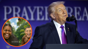 "No lo vi completo": La defensa de Trump tras compartir video de los Obama caracterizados como monos