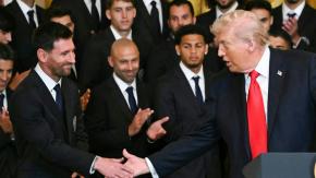 Con Maxi Falcón y Luis Suárez: Las fotos virales de la visita de Messi a Trump en la Casa Blanca