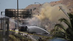 Empresa de gas apuntaría contra la autopista tras accidente de camión en Renca