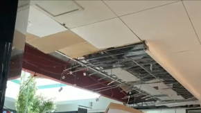 Pánico entre clientes de centro comercial en Quilpué tras caída de techo: hay lesionados