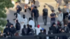 Incidentes se registran en las cercanías del Instituto Nacional: tránsito de Alameda tuvo que ser desviado