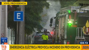 Emergencia eléctrica provoca incendio en Providencia: "fue como una bomba" 