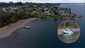 Revelan cómo una camioneta terminó sumergida en el Lago Llanquihue: Habló su dueño