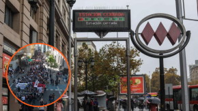 Metro de Santiago cierra cuatro estaciones de Línea 1 por manifestaciones: Revisa el estado de la red