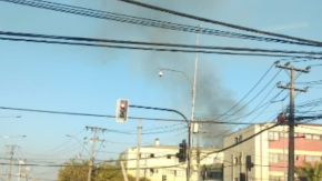 Reportan incendio en la Papelera de Puente Alto