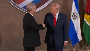 VIDEO | Así fue el saludo de José Antonio Kast con Donald Trump en la Cumbre "Shield of the Americas"