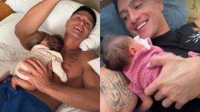 Las duras críticas a Sammis Reyes por realizar "arriesgado" juego con su hija Mía de 7 semanas