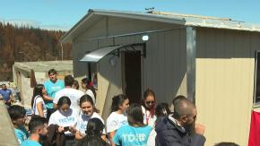 Damnificados por incendios en Ñuble y Biobío: Techa entrega 250 viviendas de emergencia