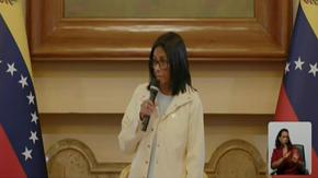 Presidenta encargada de Venezuela pide "seguimiento" a la ley de amnistía