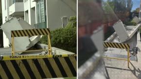 Estructura se desprende de edificio en La Florida: cayó cerca de la entrada