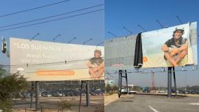 Retiran cartel en homenaje a Claudio Iturra cerca del aeropuerto: “Lo que dejó sigue intacto”