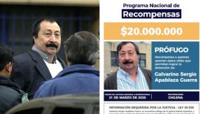 Argentina oficializa calidad de prófugo de Galvarino Apablaza y ofrece $13 millones de recompensa por información