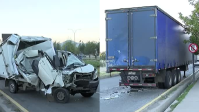 Grave accidente en General Velásquez: Furgón panadero se estrella contra remolque de camión