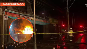 Adulto mayor murió en incendio que consumió minimarket en Padre Hurtado