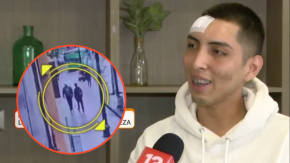 VIDEO | Así fue el momento en que pesa de 3 kilos cae desde un edificio sobre la cabeza de joven