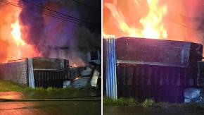 Incendio destruye dos casas en Chiloé: tres personas murieron