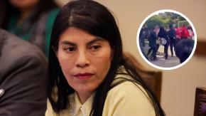 Patada a auto y agua contra la ministra: Fiscalía detalló los hechos que imputó a estudiantes por agresión a Lincolao